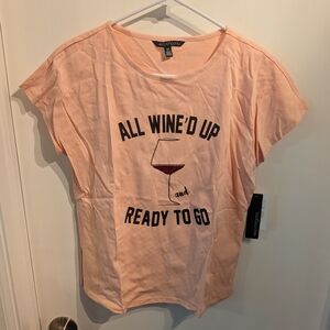 Peach Short Sleeve Tee - All Wine'd Up